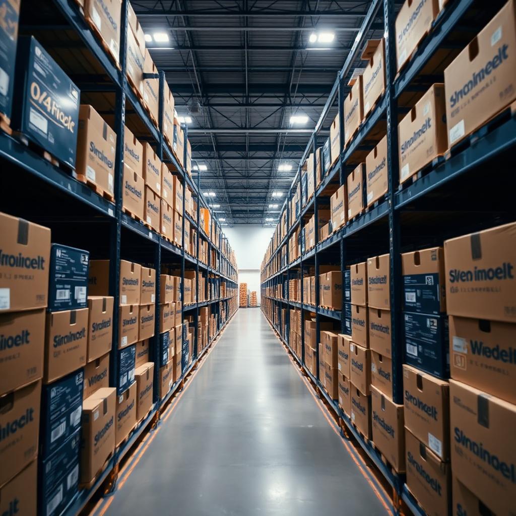 Fulfillment center aisle