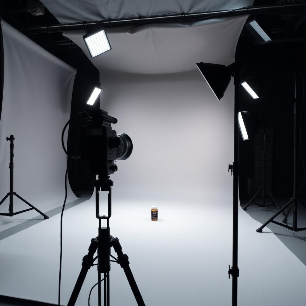 Professional product photography studio